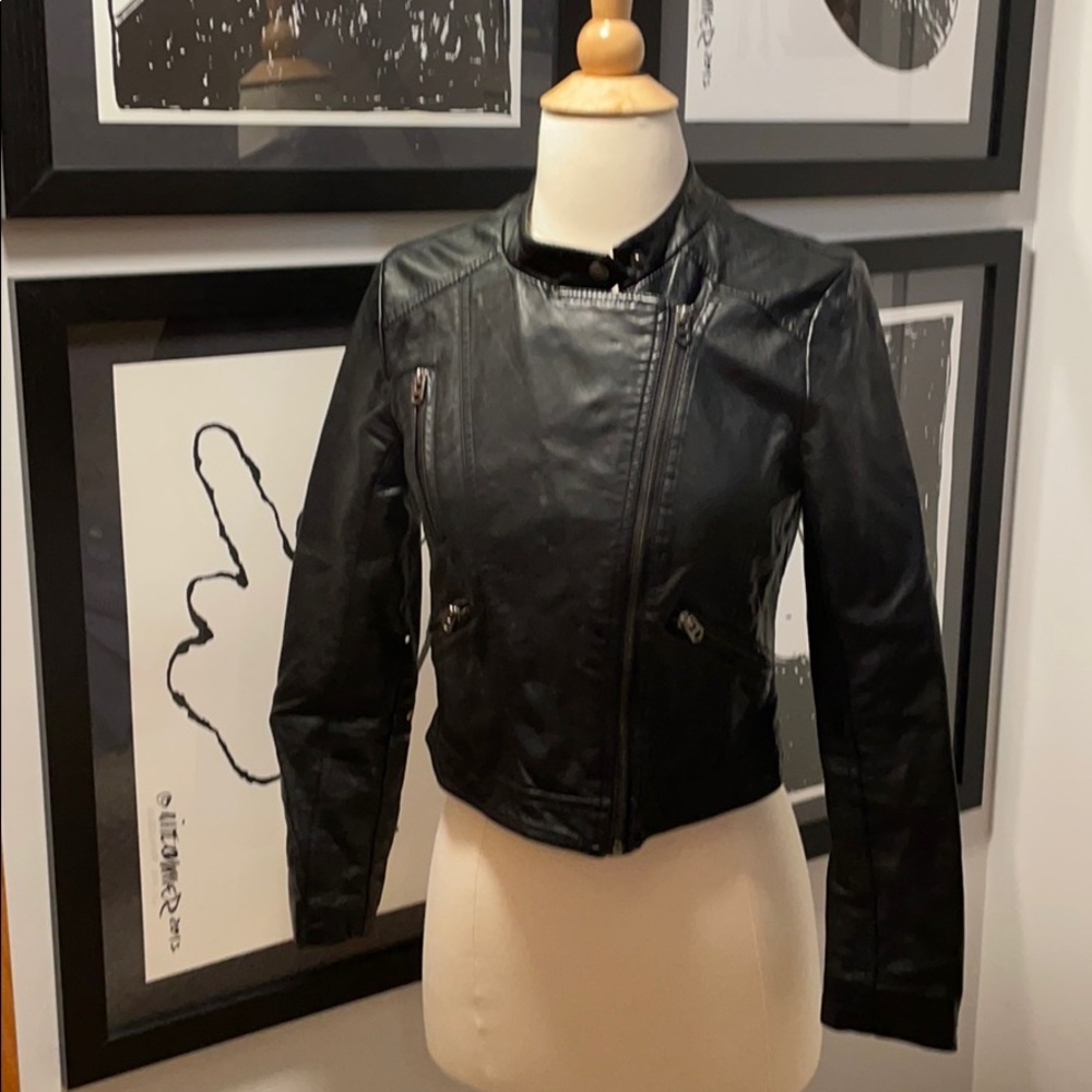 Forever 21 Leather Style coat. Cool!!